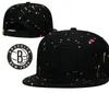 Brooklyn'Nets''Nall Caps 2023-24 unisex moda bawełniana baseball snapback menu kobiety słoneczne haft haftowy wiosna letnia czapka hurtowa a9