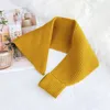 Schals Koreanischer Winter Wollstrickschal Elastischer Bogen Kreuz Warmer Weicher Falscher Kragen Hals Weiblicher Einfarbiger Dreieckiger Schal