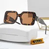óculos de sol namorado composto de vanguarda metal 3010 colorido misto quadrado de sol europeu e americano Personalidade e vidro da praia da rua Mans