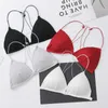 Bustiers CorsetsセクシーなランジェリーシームレススポーツブラジャーストラップトッププッシュアップBralette Brassiere Women Underwear Chest Triangle Cupbustiers