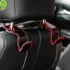 New 1PC Car Seat Headrest Hooks Leather Hidden Back Hanger Storage Holder Organizer Rear Rack For Purses Bags Interior Accessories