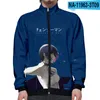 Hommes Vestes Anime Tronçonneuse Homme Cosplay Costumes Reze Makima Denji Pochita Imprimé Veste Manteau Causal Quotidien Fermeture Éclair Col Montant ManteauHommes