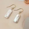 Lii Ji – boucles d'oreilles pendantes en perles style Boho, style baroque américain, or 14 carats, ne se décolore pas, goutte, bijoux de mariage, cadeau de noël pour femmes