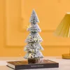 クリスマスの装飾タワーの形をした群れの木ミニシーダーデスクトップオーナメントホームデコレーションイヤーギフト231113