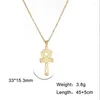 Pendentif Colliers 1PC Cross Star Collier Chaîne Supernatural Amulette Cadeau juif pour femme homme bijoux en acier inoxydable F1355