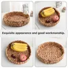 Dinnerware Sets Ring Display Tray Coffee Table Serving Platter Woven Storage Baskets Fruit Basket Bread Pan Dessert