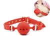 Volwassen speelgoed s/m/l siliconen sex ball mond gag gag games fetish slave open mond bdsm bondage gag ball snuit orale seks speelgoed voor vrouwen mannen 230413