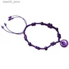 Anklets Dropshipping Purple Crystal Anklets Beads with Safety Buck Anklets Women Women Help Hand Hand Made Made A STALLE GODELRY JOLLEWRY Q231113