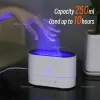 250ml 화염 가습기 1 3 5H USB 스마트 타이밍 LED 전기 아로마 디퓨저 시뮬레이션 화재 야간 램프