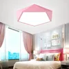 Ceiling Lights Macaron Pentagonal Acrylic LED Lamp Modern Living Room Bedroom Restaurant Kids Nordic Home Lighting Fixture