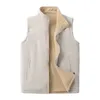 Mens Vests 도매 Winter Softshell 재킷 Polar Fleece Vest Men 100% 폴리 에스테르 바람 방전 블랙 VESTR PLUS SIZ 231110