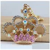 Portachiavi corona creativa con catena in metallo con diamanti brillanti Borsa Accessori moda Ciondolo per auto Bel regalo Consegna a goccia Mticolor Dhn7Q