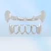 Hip Hop Smooth Halloween Dentures Grillz Real Gold plaqué rampes dentaires Bijoux Cool Bijoux Golden Silver Rose Gold Black2979356