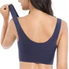 Yoga outfit Sömlös sömnbh för kvinnor Sport BRALETTE SOACE Vest Beauty Back Sexig underkläder vadderad skörd top bh plus storlek intim dam