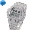 Wielofunkcyjny G styl szoku cyfrowe męskie zegarki męskie Top luksusowa marka LED 18K Gold Hip Hop Male Diamond Watch