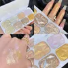 Bronzers Highlighters 8 Colors Glitter Highlighter Face Contour Blush Palette Makeup Body Shimmer Powder Brighten Highlight Cosmetics 231110