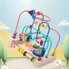 Giocattoli di apprendimento Bambino Montessori Early Educational Math Cerchi di legno Bead Wire Labirinto Abaco Puzzle Per bambini Ragazzo Ragazza Regalo 230412