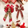 Decorações de Natal 1 PCS Árvore Arcos Fita Bowknot Enfeites para Grinalda Arco Decoração de Festa de Natal Ano 2023 Navidad Noel