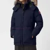 カナディアンレディースジャケットはレディースカナダ冬の温かい屋外パフコートフード付きパーカーグースダウンジャケットラグジュアリークラシックアウロス太い3OD5