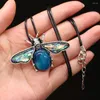 Kedjor Style Natural Shell Necklace Bee-Shaped Brosch Pendant Leather Cord 2mm Charms For Elegant Women Love Romantic Gift