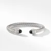 DY Bracciale Gioielli classico designer di lusso top accessori DY Argento sterling S925 Bracciali Donna 7mm Intarsiato Vendita diretta Accessori per gioielli DY Alta qualità