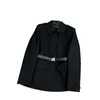 Designer de vestes pour femmes 23 automne / hiver Nouveau design de courroie en cuir assorti paresseux conception de collier de polo polyvalent B952