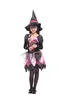 Costume à thème fille Halloween sorcière Cosplay enfant robe magique fête de noël mascarade spectacle ensemble