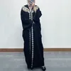 Abbigliamento etnico Ramadan Lusso Arabia Saudita Musulmano Moda Manica a pipistrello Medio Oriente Marocco Dubai Collage Pizzo Abito cardigan allentato