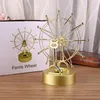 Decorative Figurines A0KC Metal Ferris Wheel Perpetual Motion USB/ Battery Powered Crafts Supplies