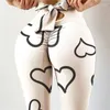 Kobiety legginsy o wysokiej talii seksowne bowknot motyl printowane spodnie jogi rajstopy bandażowe dla kobiet kusy Ćwiczenie fitness legging