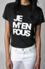 23ss Zadig Voltaire Slogan lettre impression t-shirts couleur frite lavage de neige T-shirt femmes T-shirt à manches courtes