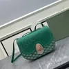 Женская классическая сумка-мессенджер из натуральной кожи, клатчи, роскошные дизайнерские сумки-тоут, мужские женские сумки высокого качества, модные сумки через плечо, зеленая сумка