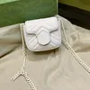 Zincir Crossbody Bag Ladies Omuz Çanta İnek Deri Torbalar Küçük Flep Cüzdan Çok Renk Moda Mektubu Kadın Çantalar