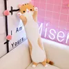 Mignon Long chat en peluche poupée en peluche doux pour la peau élastique chat en peluche oreiller cadeau d'anniversaire décoration de la maison Long chat jouet