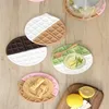 Table Mats Waffle Home Dining Mat Heat Resistant Drink Cup Coasters Nordic Creative Meal Pad Decor Non-slip Insulation Pads