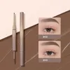Eyebrow Enhancers Judydoll 2 In 1 Eyebrow Pencil Transparent Glue Dye Brow Cream Natural Long-lasting Stereo 2 Colors Precise Brow Definer 231113