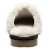 Slippers Shevalues Home Fur Women Winter House Shoes Warm Short Plush Fashion Fluffy Suede Memory Foam Fuzzy 231113