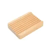 Jabonera de bambú Natural de madera, soporte de bandeja, estante de almacenamiento de jabón, caja de plato, contenedor, caja de almacenamiento de jabonera de baño portátil