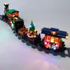 Diecast Model LED Işık Kit Kış Tatil Tren 10254 36001 Noel Hediye Yapı Taşları ile Uyumlu Çocuk Diy oyuncak lamba Seti No 231110