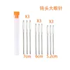 Fabric and Sewing Blunt Needles Stainless Steel Yarn Knitting Needle for Hand Sewing Crafting Knitting Weaving Stringing Needles in Clear Storage Tube