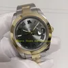 17 Style prawdziwe zdjęcie z pudełkiem automatyczne zegarki Mężczyźni 41 mm 126303 18K żółta złota rzymska tarcza gładka ramka dwonetka stalowa bransoletka 126333 składane zapięcie męskie zegarek męski zegarek