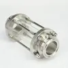 Freeshipping 15 بوصة Tri Clamp Clover Sanitary Flow Sight Glass Diopter Fit 38mm Pipe OD SUS 304