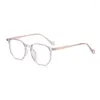 Lunettes de soleil Cadres TR90 Acétate Transparent Lunettes Pour Femmes Hommes Irrégulier Optique Prescription Lunettes Cadre Personnaliser Myopie Presbytie