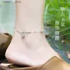 Anklets Enfano Bell Anklet Women's New Fashion Hollow Palace Bell Lucky Ankle Chain Light Luxury High-End Sense Q231113