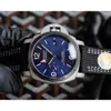 Luxuriöse automatische mechanische Designer-Herrenuhr mit Saphirspiegel, Schweizer Uhrwerk, Größe 44 mm, importiertes Rindslederarmband, Sport-Armbanduhren EQQE