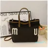 canvas large handbags designer totes women shop cross body purse miui Fashion suede brown beach Tote