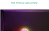 Lampada da parete moderna per interni RGB Led Camera da letto Soggiorno Decorativo che cambia colore con telecomando Ambiente Luce notturna