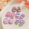 Hair Accessories Children 20Pcs/Lot Cartoon Cute Flower Rubber Rope Durable Elastic Band Small Thumb Circle Girls Headdress