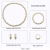 Wedding Jewelry Sets Italian Brazilian Set Jewellery 18k Gold Plated Necklace For Women Daily Wear Fashion Bride Accessories Gifts 231113