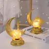 Night Lights Moon R LED LAMP MET STAR STAR TABLE Danksgiving Kerstmis Halloween slaapkamer Decoraties Festival Geschenk